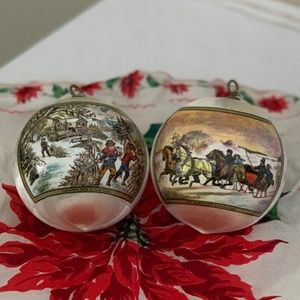 Christmas vintage ornaments and decor MYSTERY BOXES tree snowflakes candles